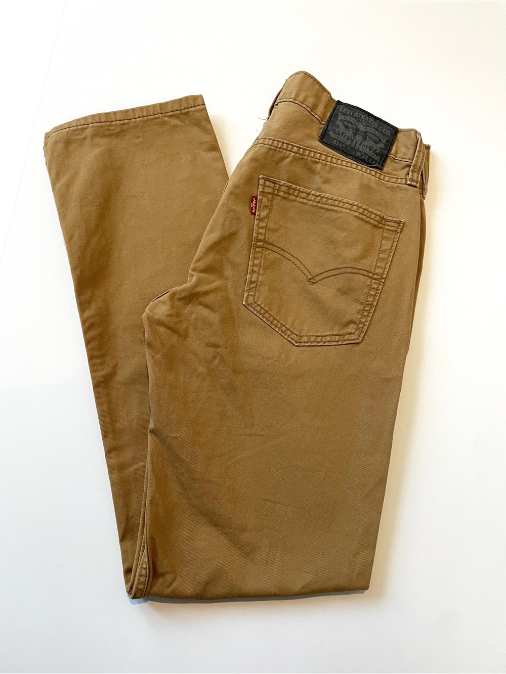 Levi's 514 Straight Fit Flex Men's 30x32 Brown/Tan Jeans
